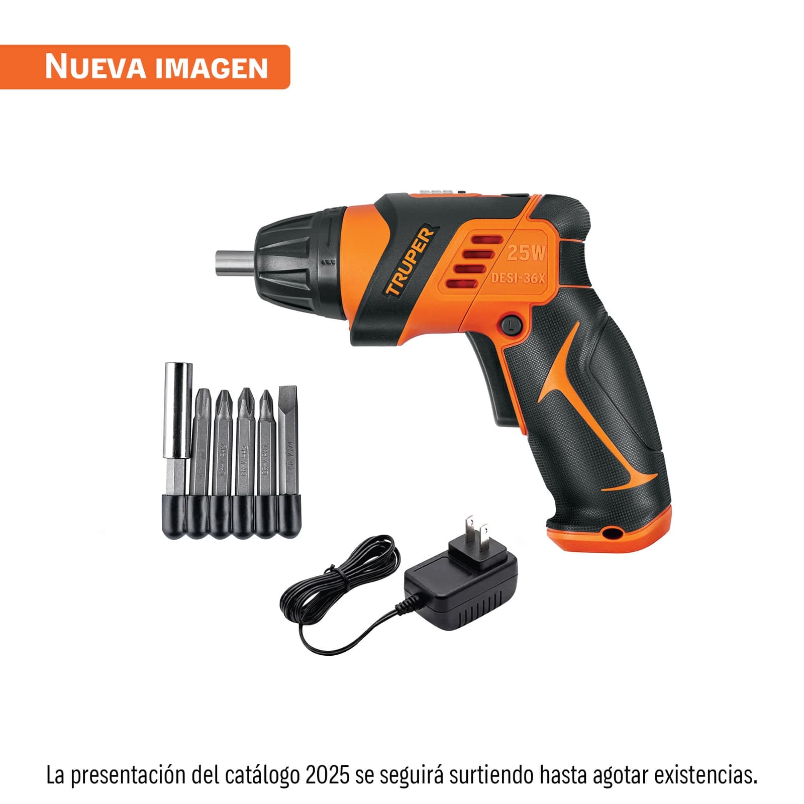 Destornillador Inalámbrico 3.6 V 2 Posiciones C/Accs DESI-36X Truper Pro