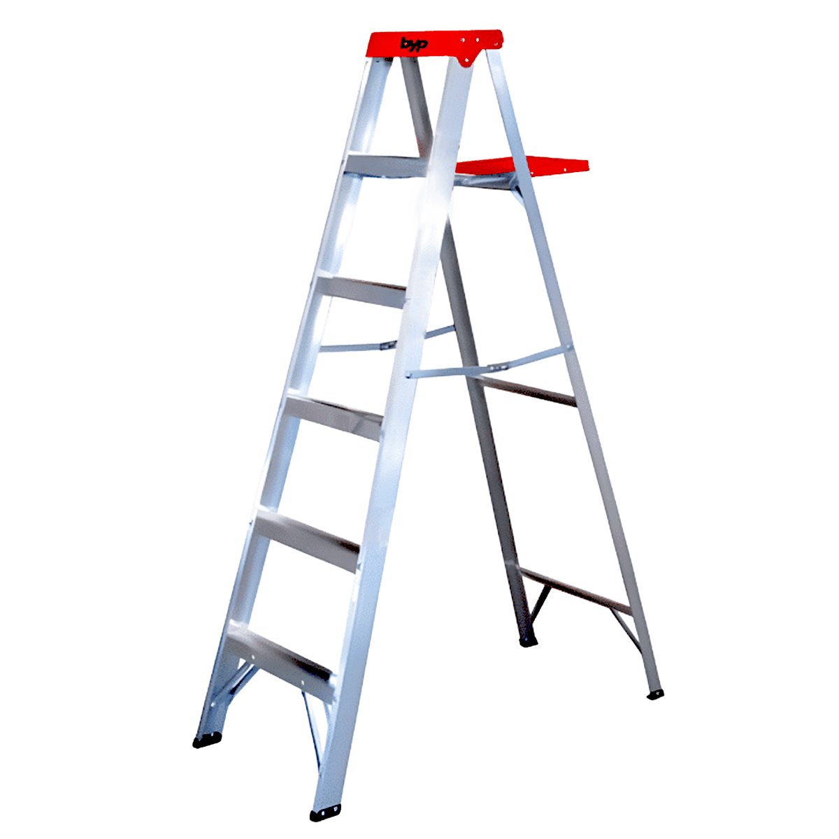 Escalera Tijera 5 Peldaños Aluminio 1.83 M 150 KG Tipo III ETR35 BYP