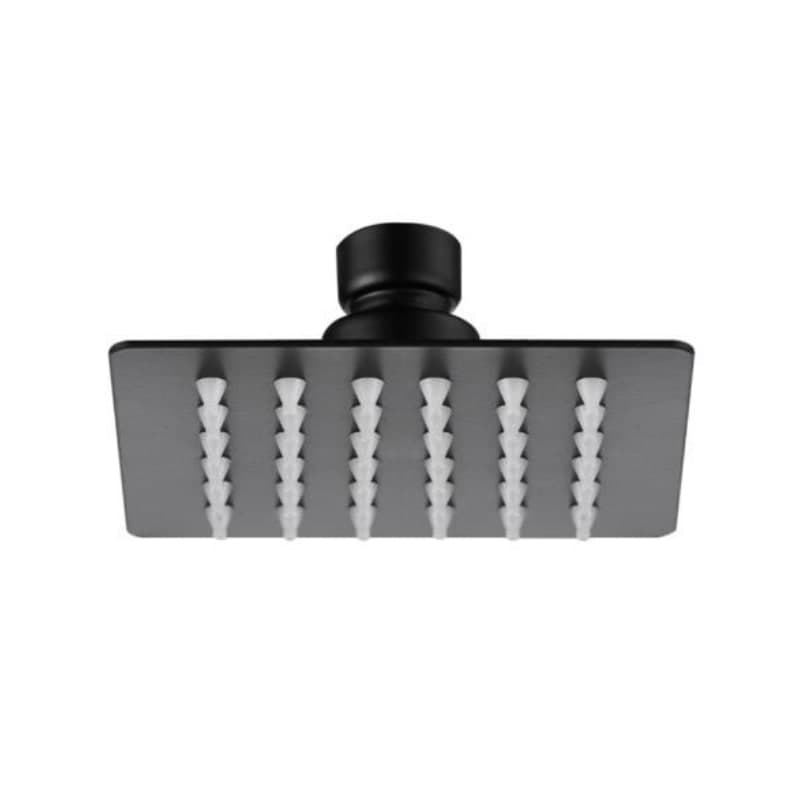 Regadera Cuadrada 4" Negro Mate 4544C.2 Dica