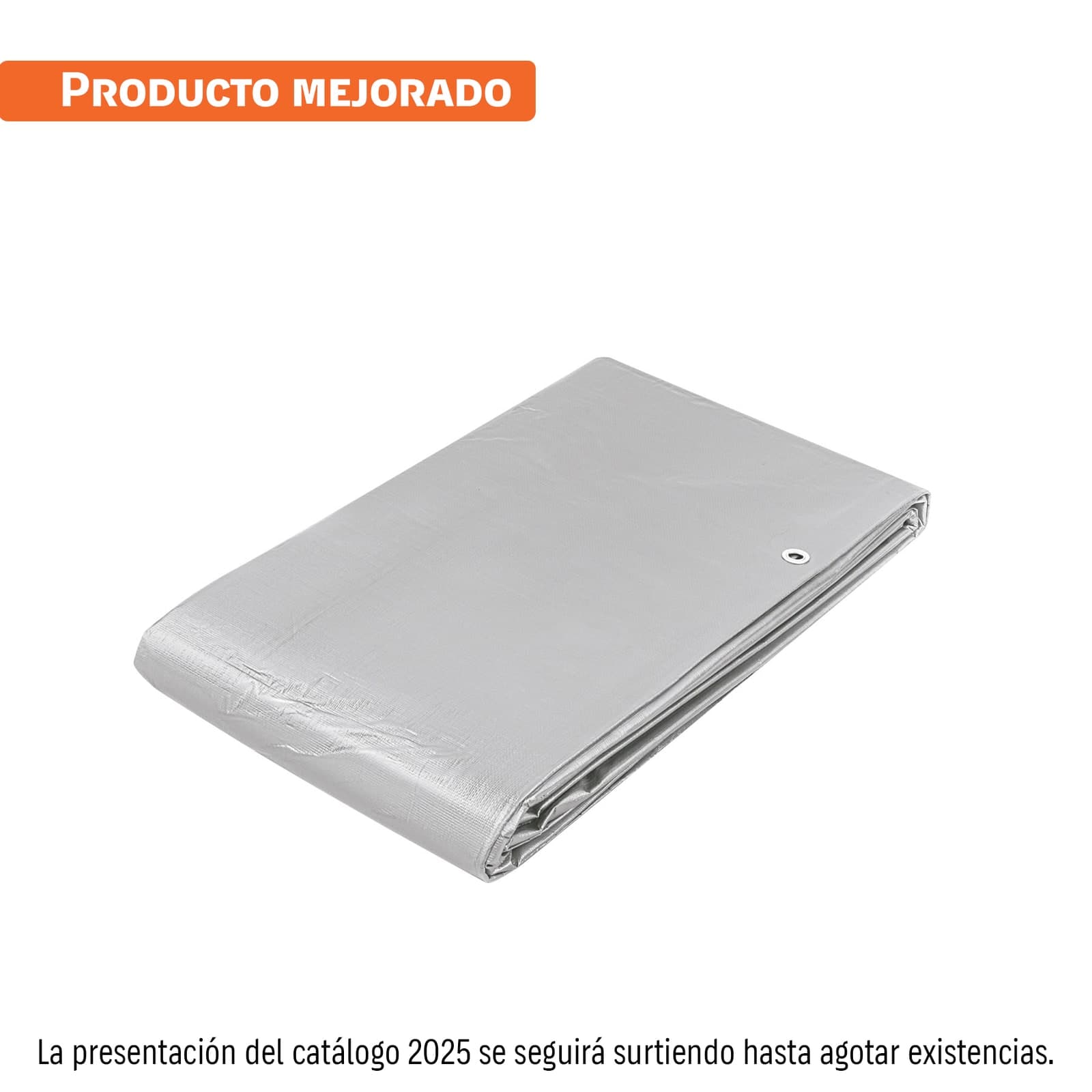 Lona de Polietileno Reforzada 4 x 7 MT 180G/M2 Gris LT-45 Truper