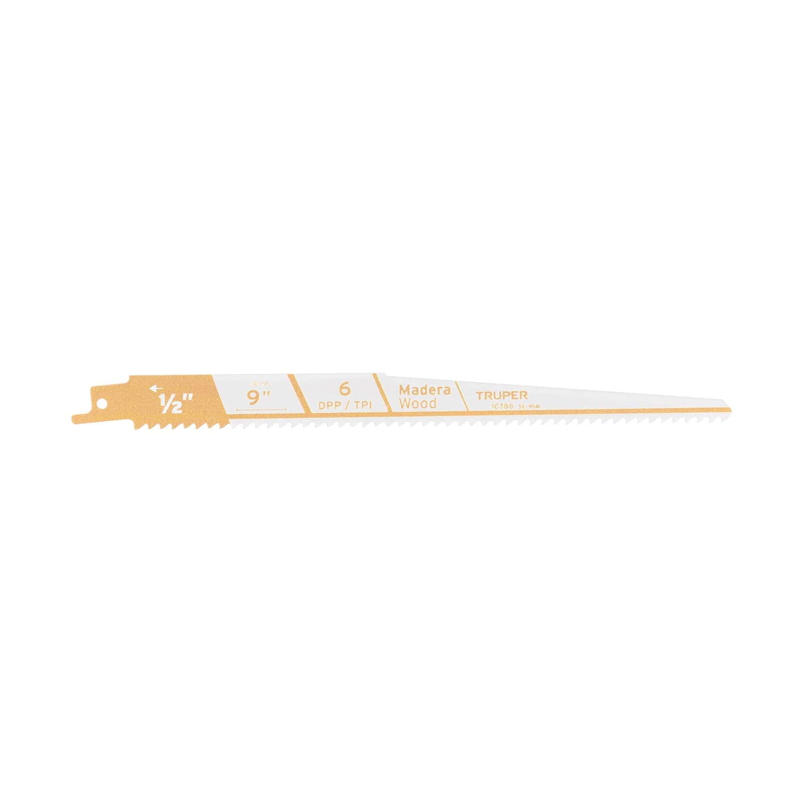 Segueta Sierra Sable 9" 6DPP Conica P/Madera 2 Pzs SE-96M Truper