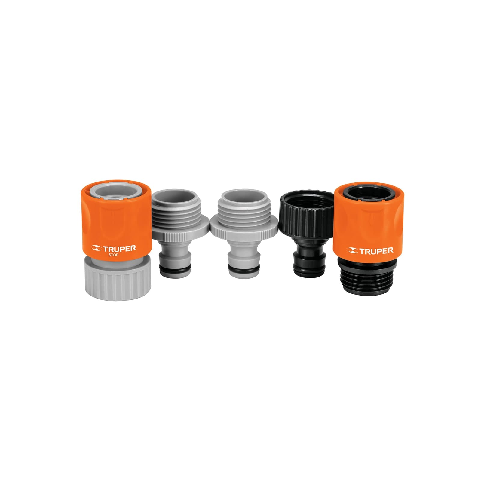 Conector Sistema Click Rápido Abs 3/4" 5 Pzs Click-set Truper