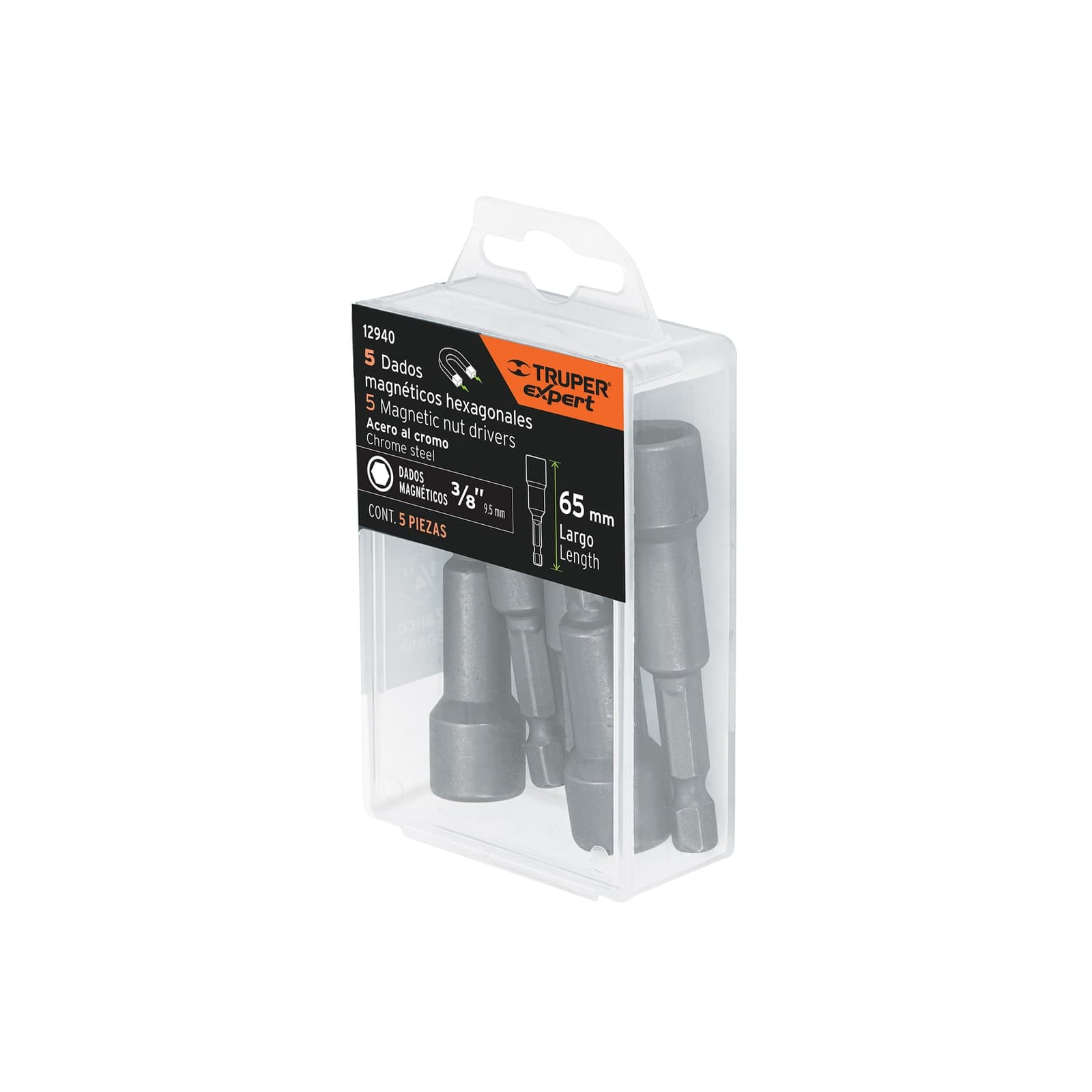 Dado Magnetico 3/8" x Pza PUDE-9027 Truper