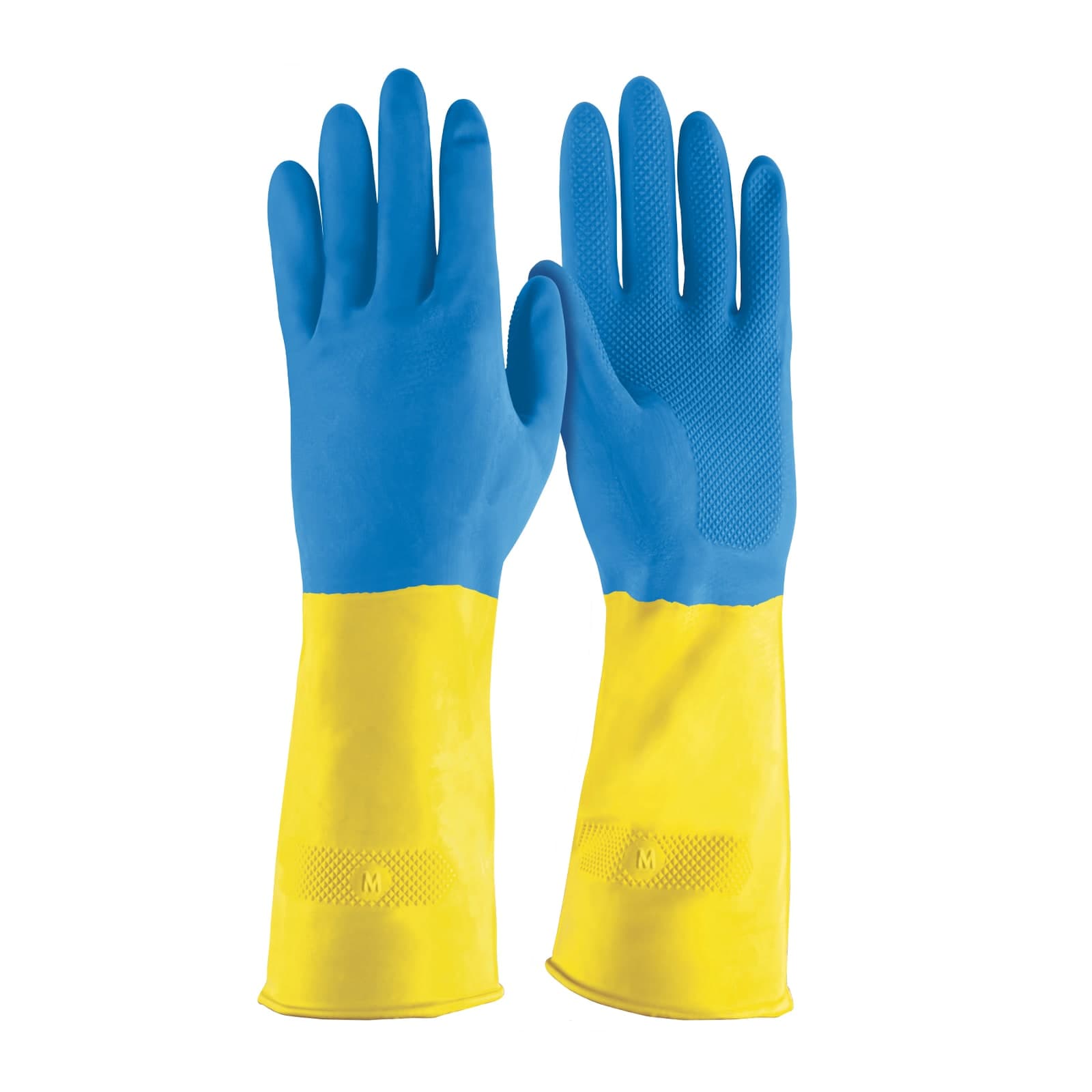 Guantes de Latex P/Limpieza Reforzados Mediano GU-332 Truper