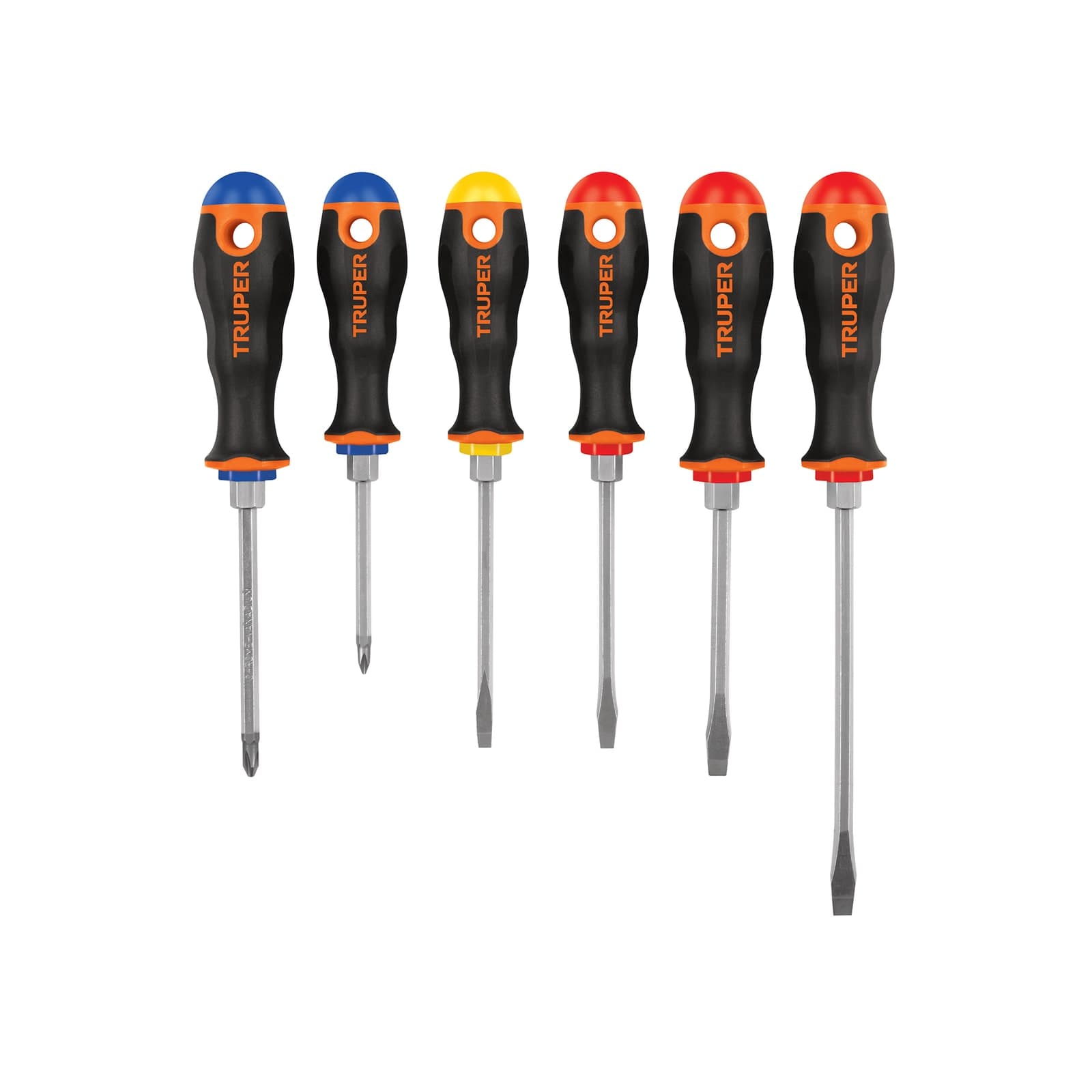 Jgo Desarmadores Mango Comfort Grip 6 Pzs DTJ-6B Truper