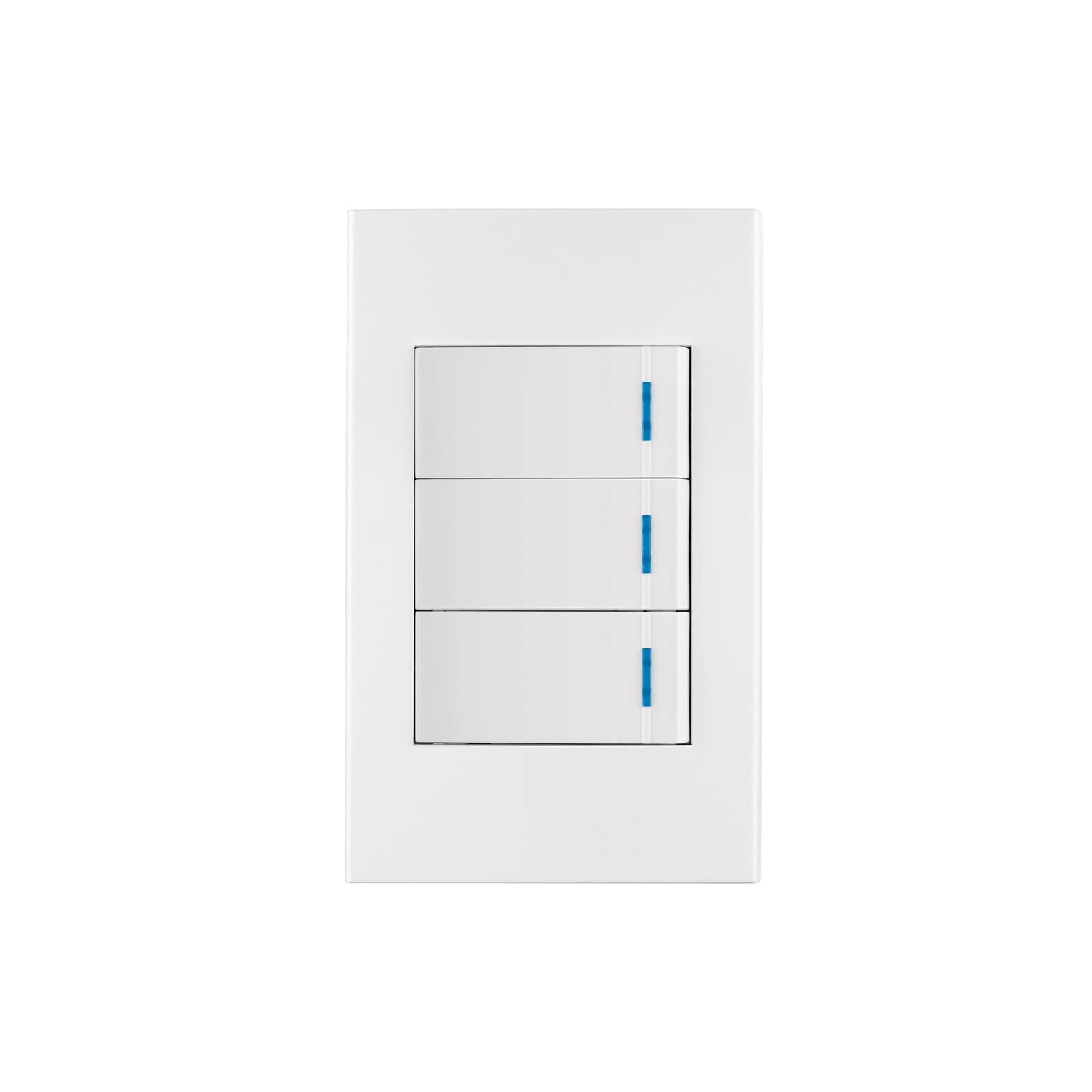 Placa Armada 3 Apagadores Línea Española Blanco Pa-aptr-eb Volteck
