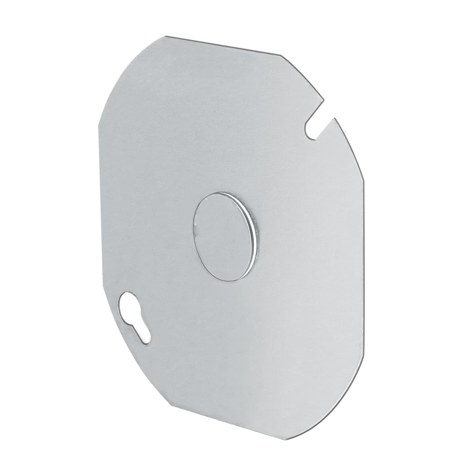 Tapa Metálica P/Caja Registro Octagonal 4 x 4