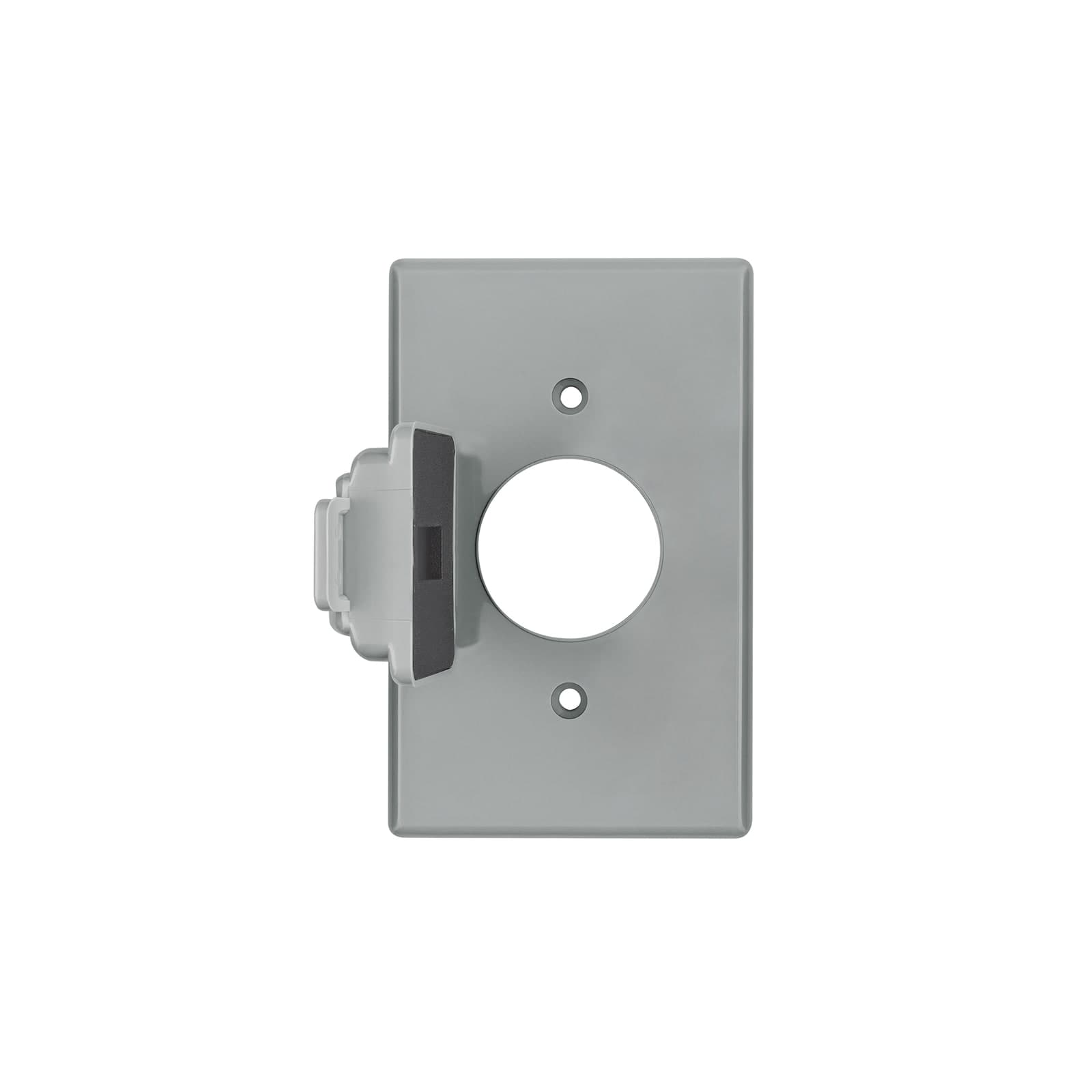 Placa 1 Ventana Abs Redonda Gris Uso Rudo Standard Ppin-ses Volteck
