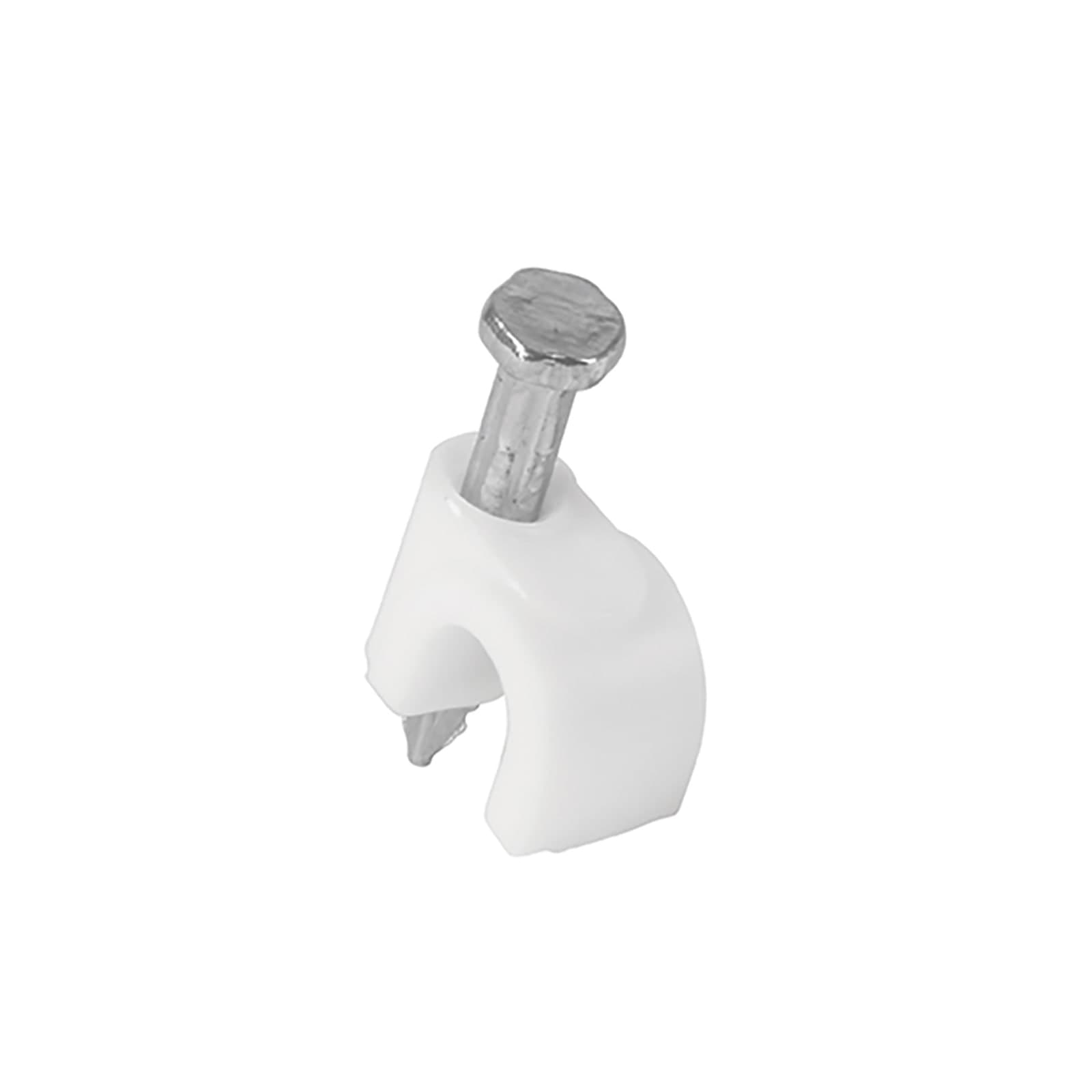 Grapa Curva P/Cable Blanca GCU-5B Volteck