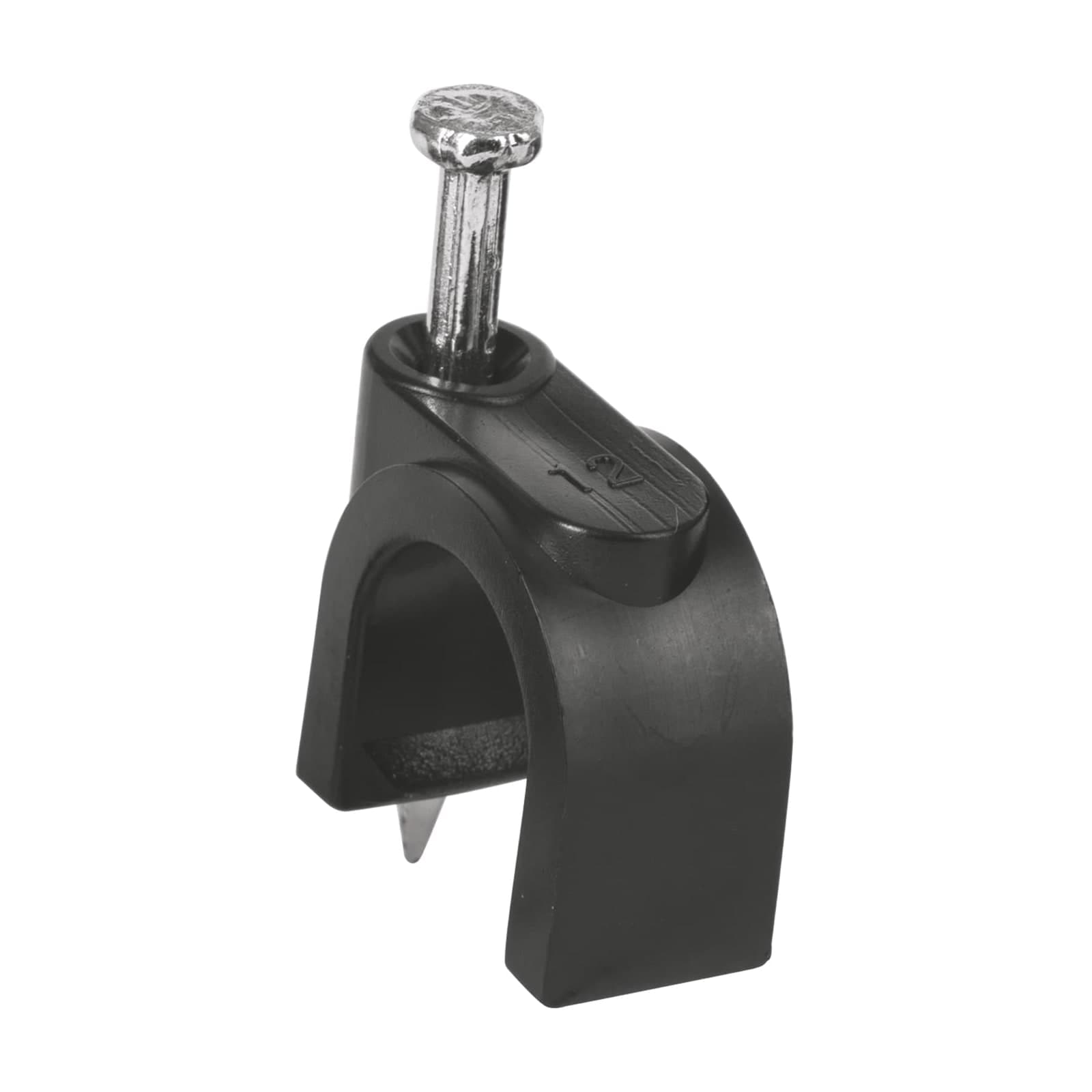 Grapa P/Cable Redondo 12 MM Negra 20 Pzs GCU-12N Volteck