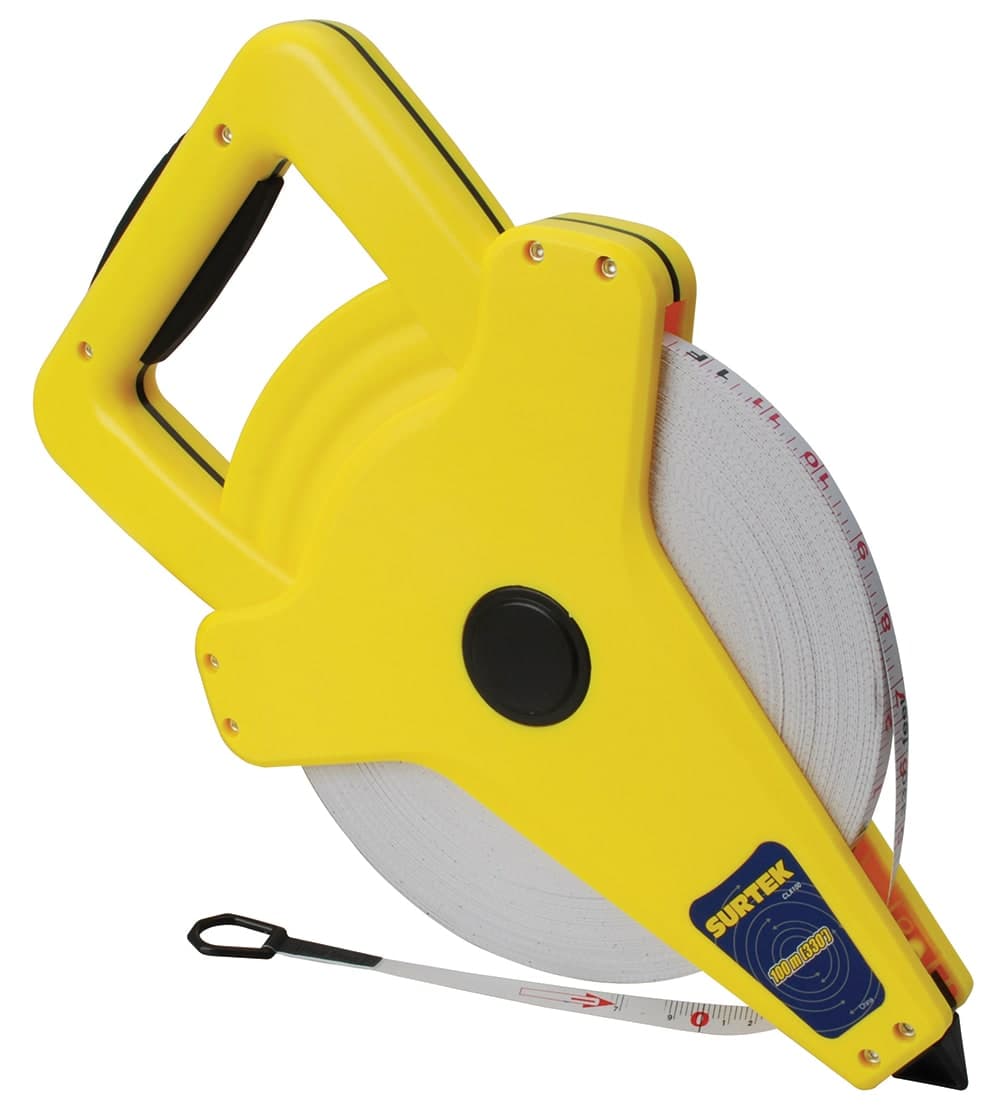 Cinta de Medir Fibra de Vidrio T/Cruceta 100 M CLX100 Surtek