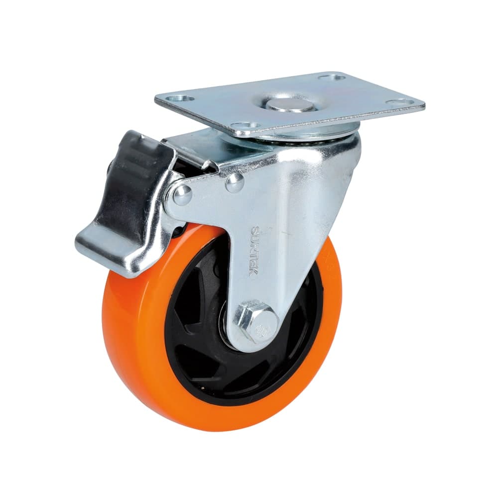 Rodaja PVC 2" Giratoria C/Freno RV5B Surtek