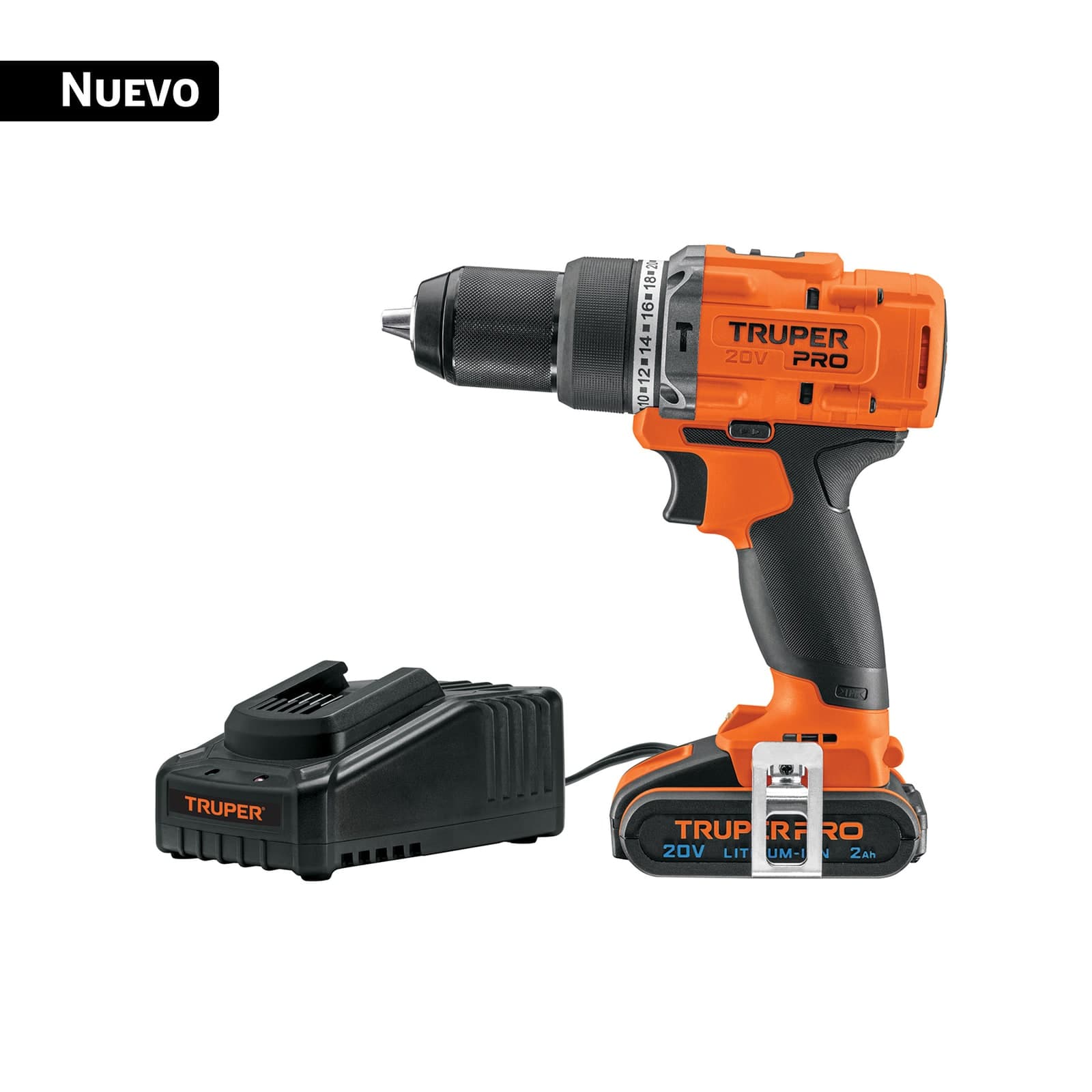 Rotomartillo Inalámbrico 1/2" 20 V C/Carg y Bat ROTI-20A2 Truper